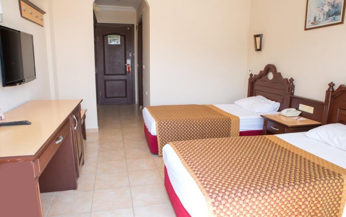 Slaapkamer van Hotel Kahya in Alanya