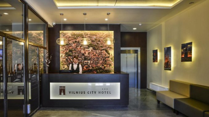 Receptie van Hotel Vilnius City