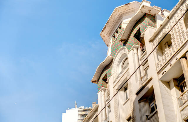 Art-decogevels in Casablanca
