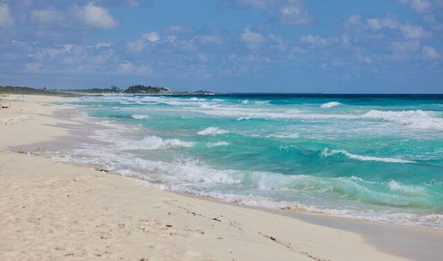 Strand op Cozumel, Mexico