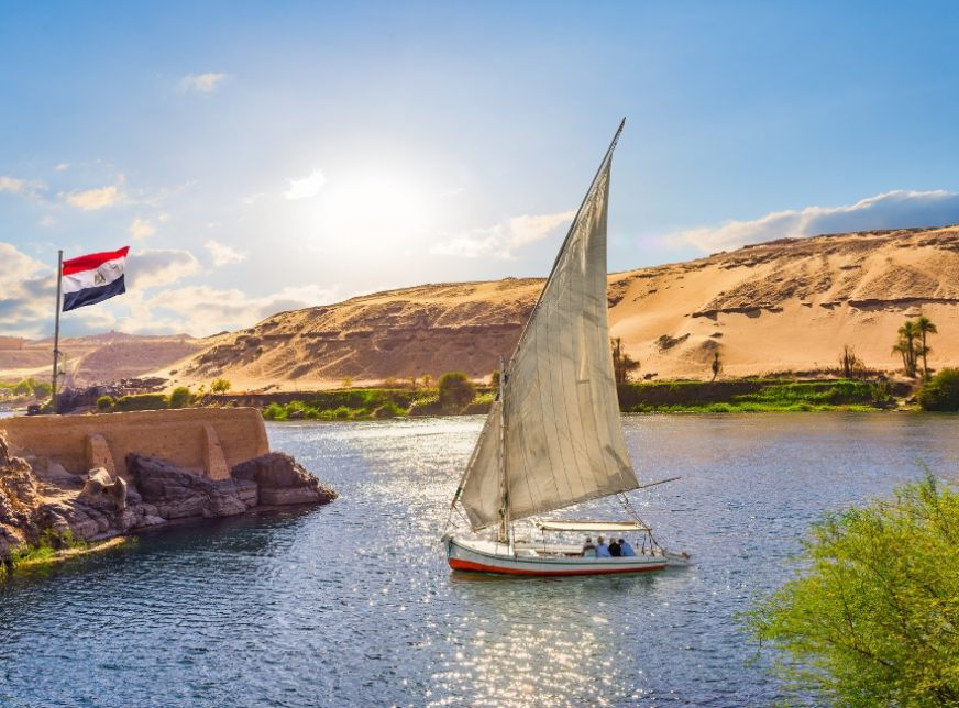 Felucca-zeiltocht op de Nijl