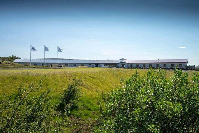 Gullfoss Hotel in het open landschap