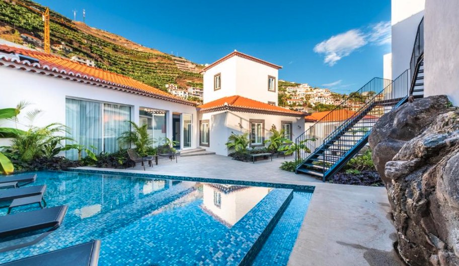 Buitenbad met uitzicht