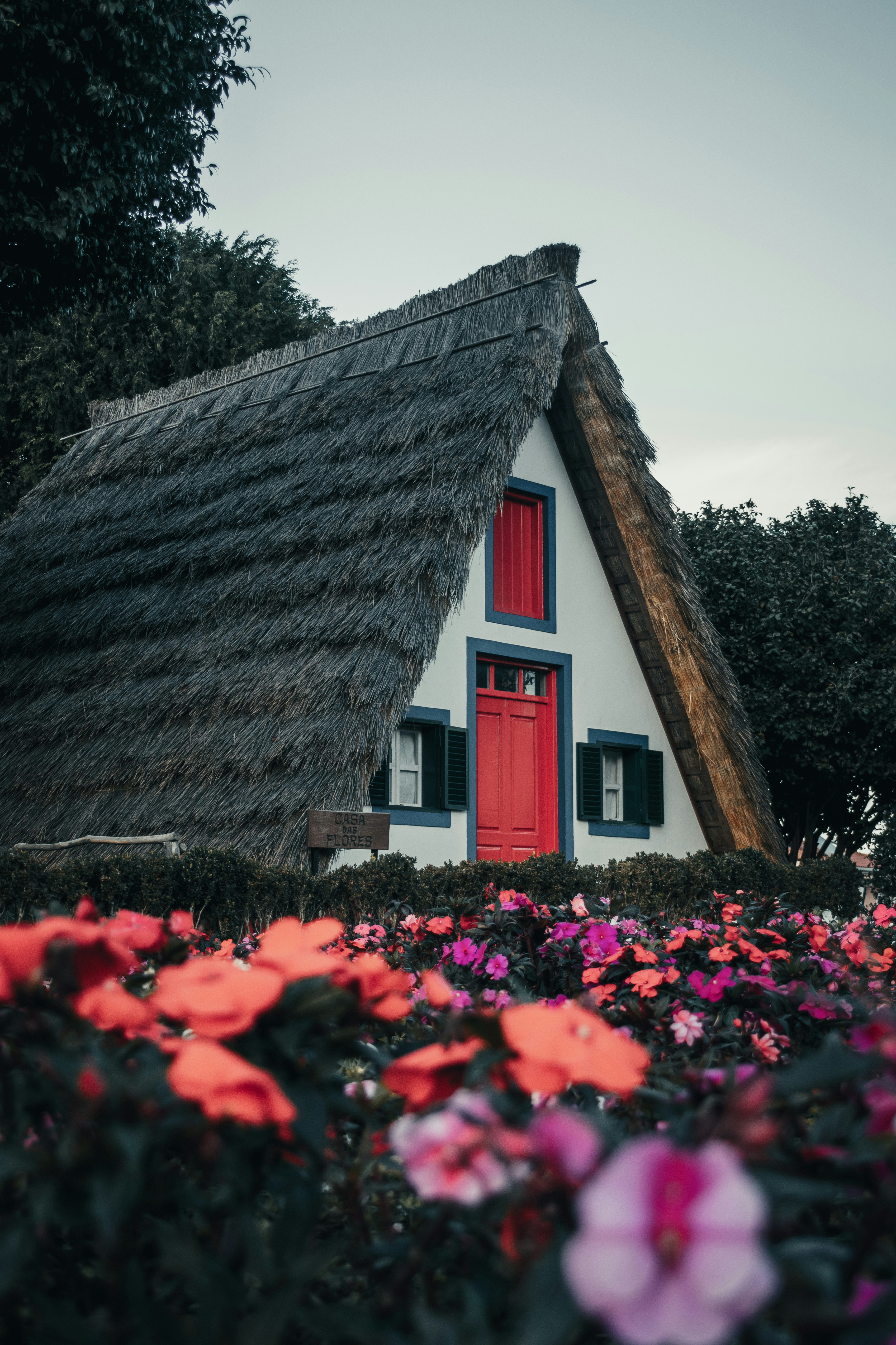 Traditionele huisjes van Santana