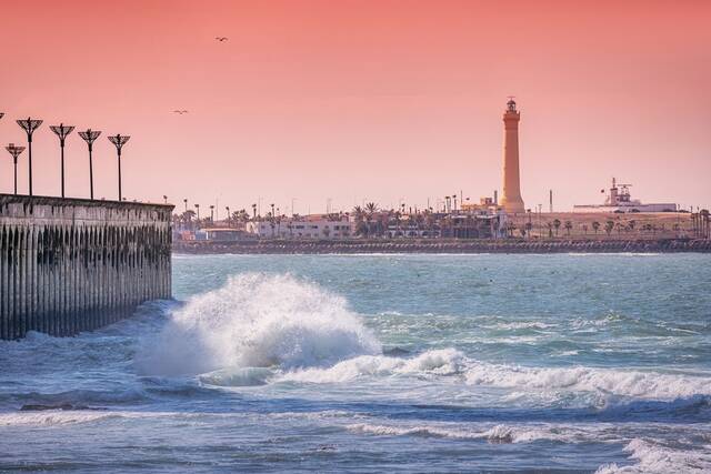 De El Hank-vuurtoren in Casablanca