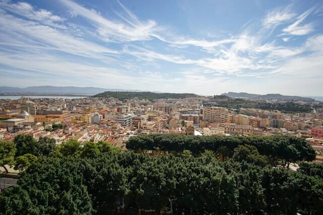 Uitzicht op Cagliari