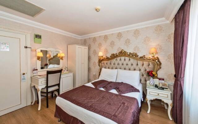 Tweepersoonskamer van hotel Santa Sophia in Istanbul