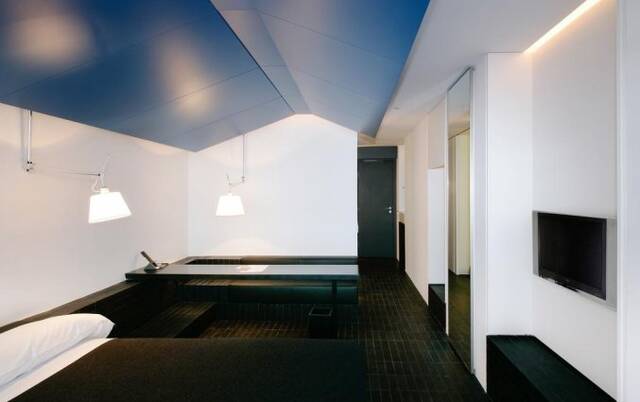 Tweepersoonskamer van Hotel Puerta America in Madrid