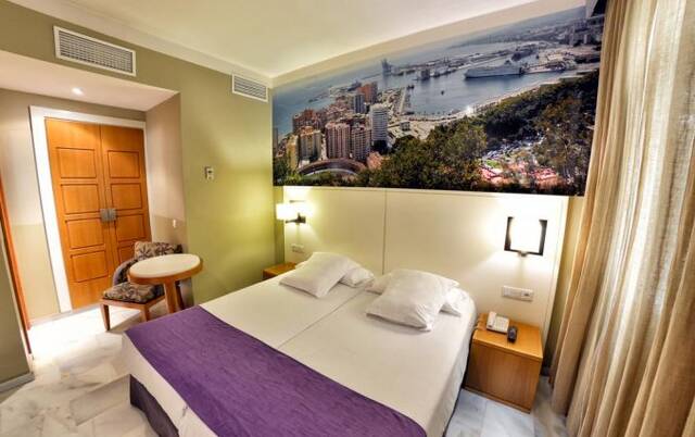 Tweepersoonskamer van Hotel Atarazanas Boutique in Malaga