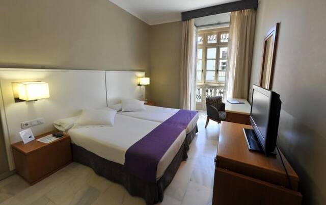 Tweepersoonskamer van Hotel Atarazanas Boutique in Malaga