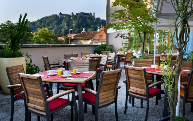 Terras van Hotel City inn Ljubljana