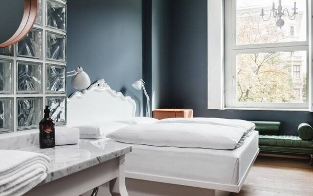 Standaard kamer van hotel Grand Ferdinand in Wenen
