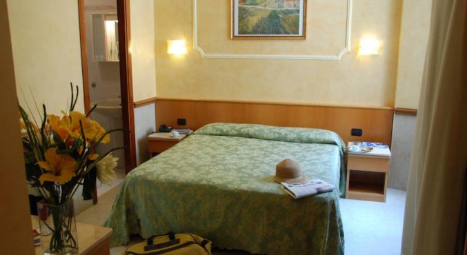 Tweepersoonskamer van Hotel Marco Polo Rome