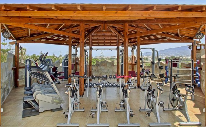 Fitnessruimte van Hotel Gaia Garden op Kos