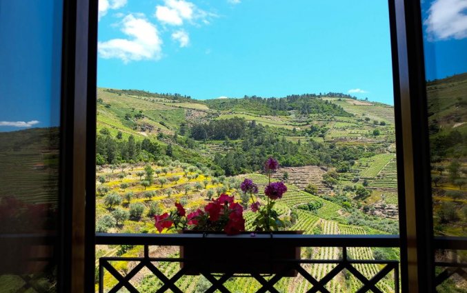 Uitzicht vanaf een kamer van Hotel Rural da Quinta do Silval in Noord-Portugal 