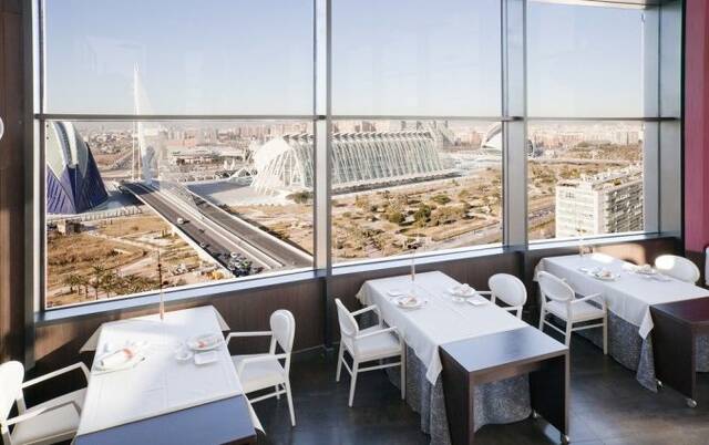 Restaurant van Hotel Ilunion Aqua 4 in Valencia