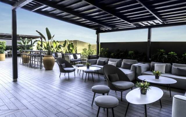 Terras van Hotel AC in Valencia
