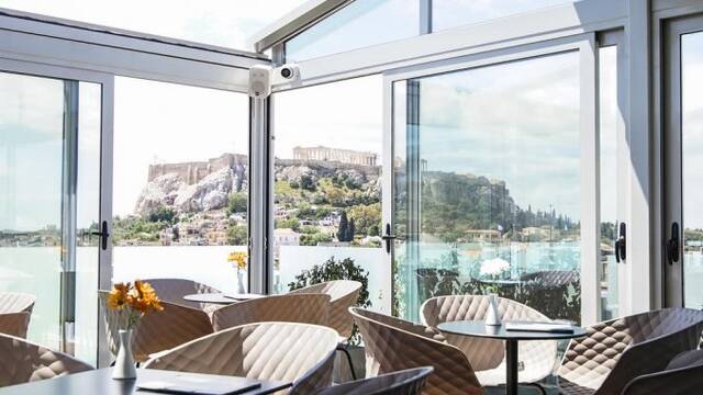 Eetruimte van hotel Athens Cypria