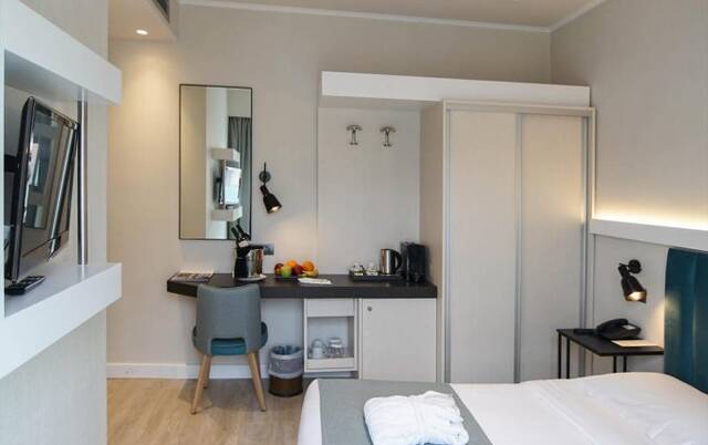 Tweepersoonskamer van hotel Athens Cypria