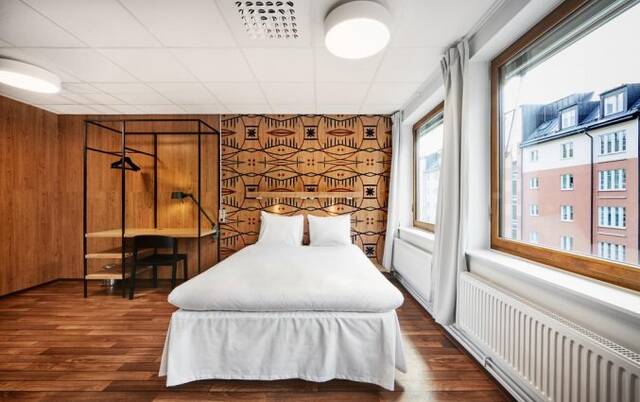 Tweepersoonskamer van Hostel Generator in Stockholm