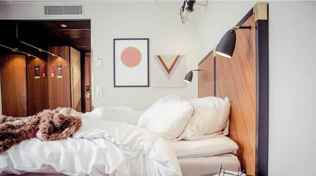 Tweepersoonskamer van Hotel Clarion Amaranten in Stockholm