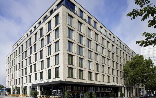 Gebouw van Hotel AMANO Grand Central in Berlijn