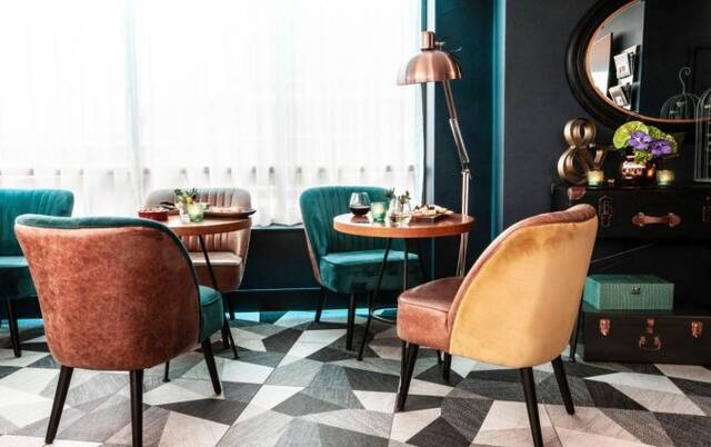 Lounge van Hotel The Address Connolly in Dublin