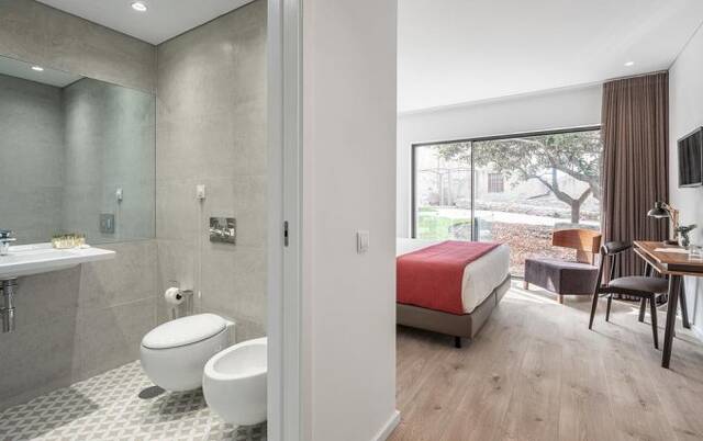 Slaapkamer van hotel Caléway in Porto
