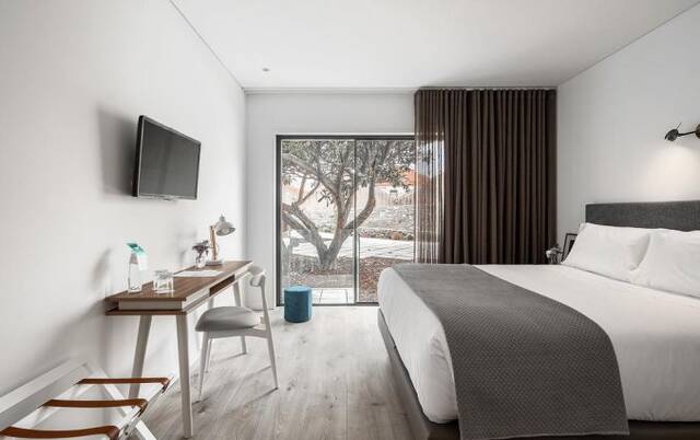 Slaapkamer van hotel Caléway in Porto