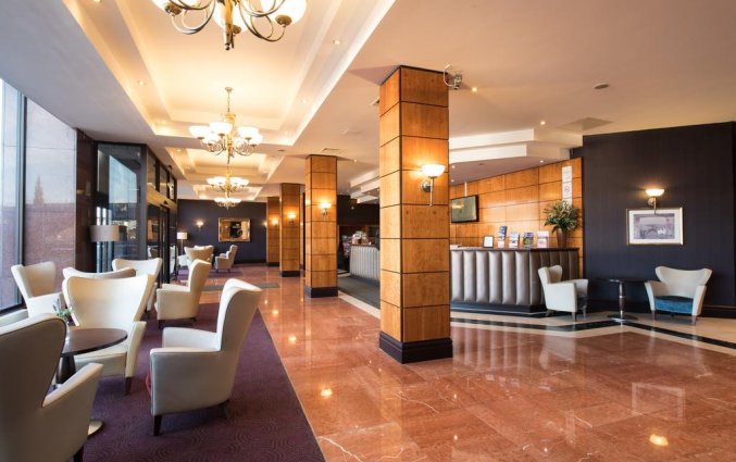 Lobby van hotel Jury's Inn in Edinburgh