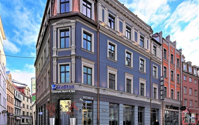 Gebouw van Wellton Centrum Hotel en Spa in Riga