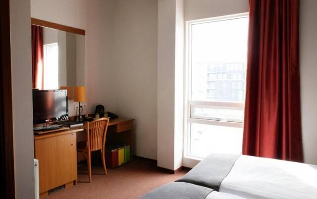 Slaapkamer van hotel Fosshotel Baron in Reykjavik