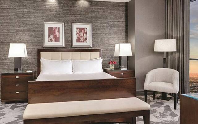 Tweepersoonskamer van hotel Luxor en Casino