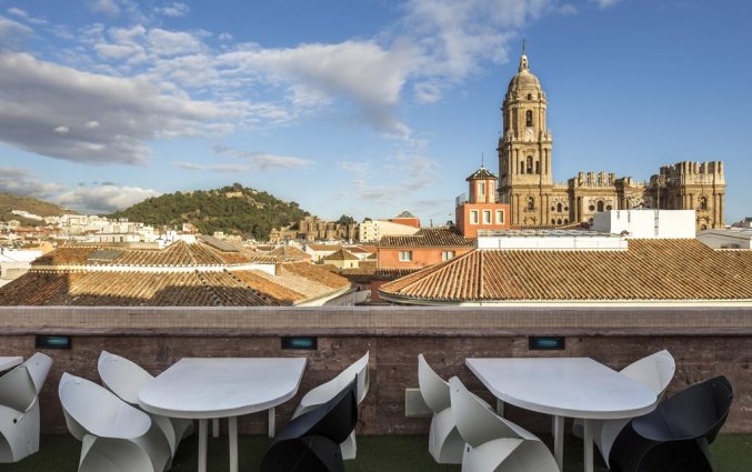 Uitzicht van hotel Room Mate Larios in Malaga
