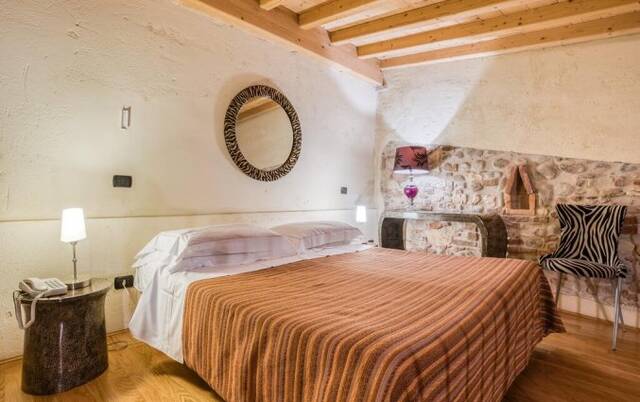 Tweepersoonskamer van hotel Scalzi Verona