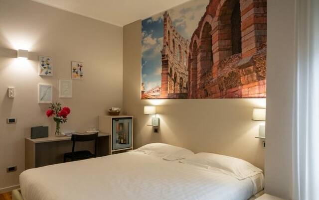 tweepersoonskamer van Hotel Giulietta e Romeo Verona