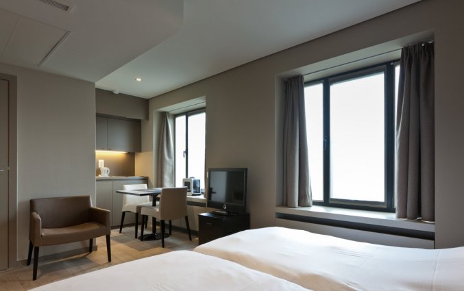 Tweepersoonskamer in Hotel Castelnou Aparthotel Gent