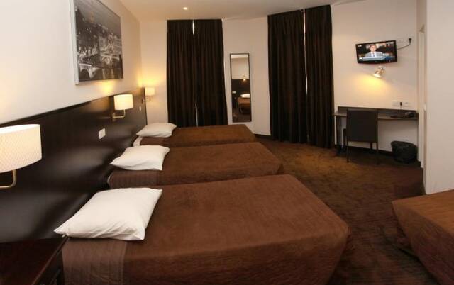 Driepersoonskamer van hotel Trocadero Nice