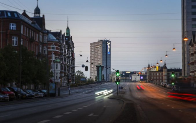 Straat van Hotel Radisson Blu Scandinavia in Kopenhagen