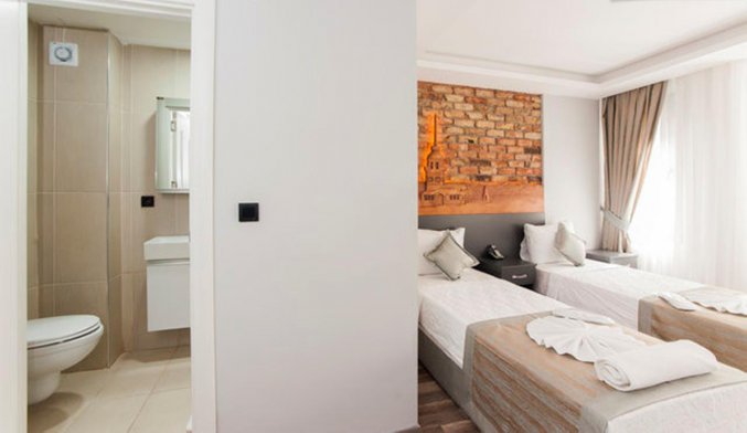 Tweepersoonskamer van Appartementen A Plus Residence in Istanbul 