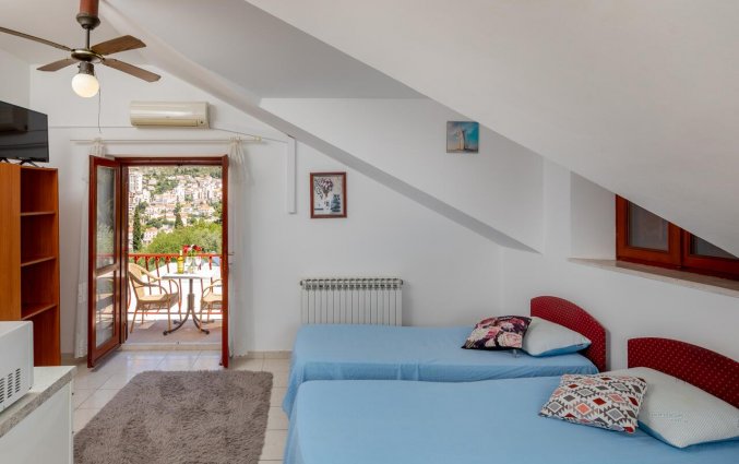 Tweepersoonskamer van Aparthotel Villa Viljalo in Dubrovnik