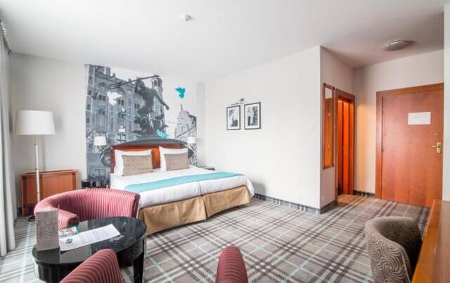 Tweepersoonskamer van Hotel Hanza Gdańsk