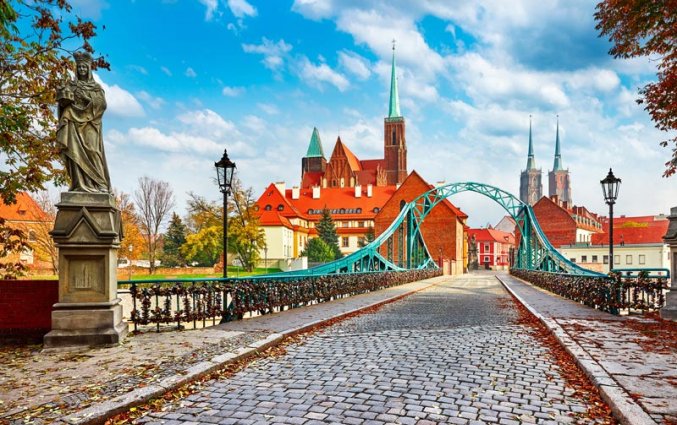Wroclaw - Groene brug met St John the Bapist