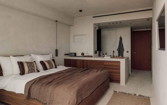 Tweepersoonskamer van hotel OKU Ibiza
