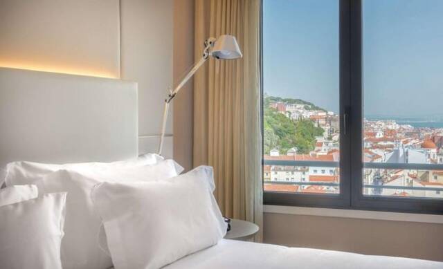 Tweepersoonskamer van NH Collection Lisboa Liberdade Lissabon