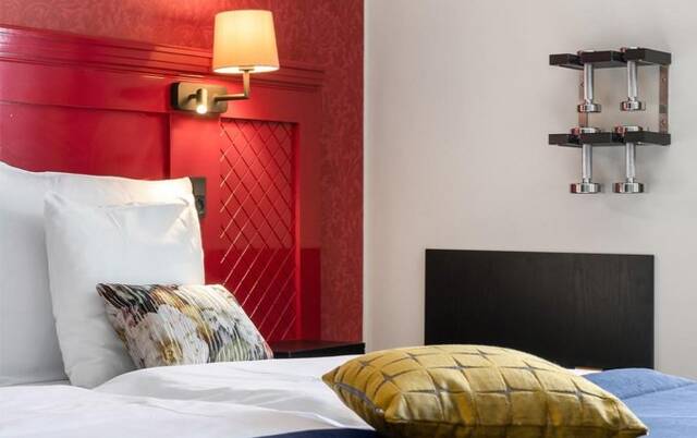 Slaapkamer Hotel Copenhagen Plaza