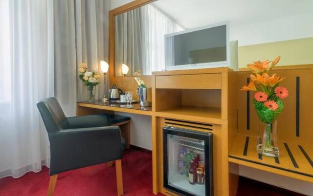 Tweepersoonskamer van hotel Theatrino Praag