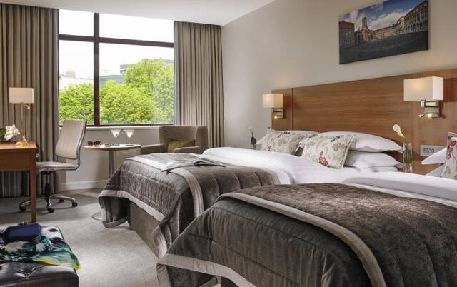 Tweepersoonskamer van Hotel Mespil in Dublin