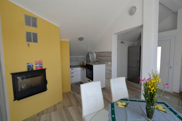 Woonkamer van een appartement van appartementen Villa Rosa in Dubrovnik