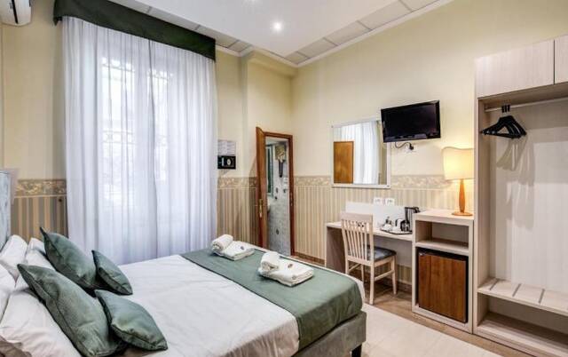 Tweepersoonskamer van Hotel Parker in Rome
